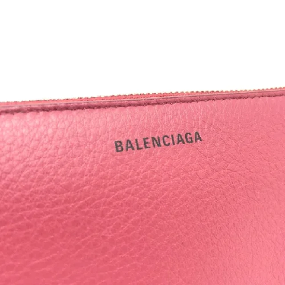 Balenciaga Vintage Pre-owned Leather wallets Red Dames