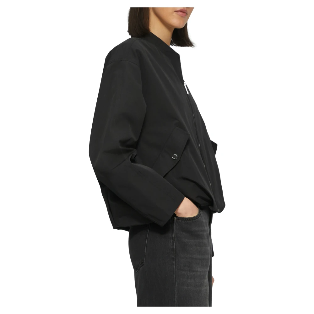 s.Oliver Blouson met relaxte pasvorm en gerimpelde details Black Dames