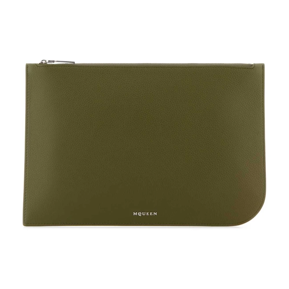 Alexander mcqueen Groene leren Sling Pouch Green Heren
