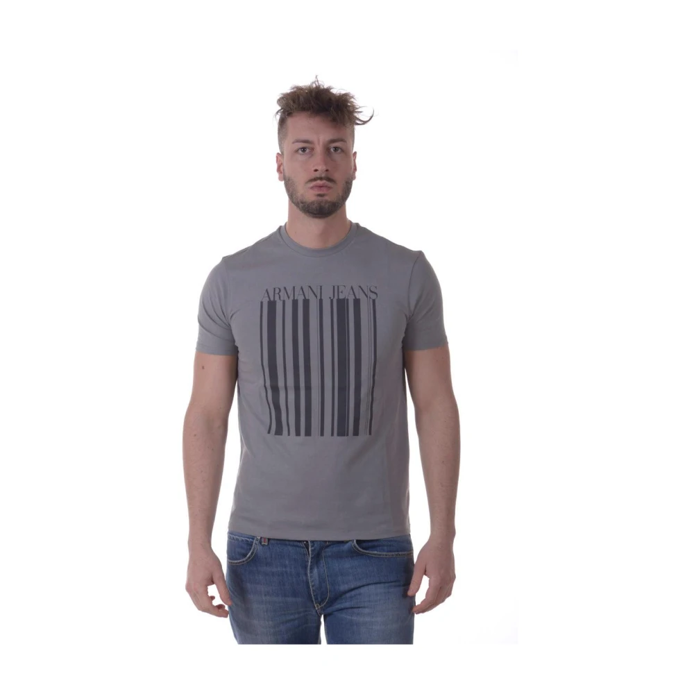 Armani Jeans Men's Gray T-Shirt Sweatshirt - T-Shirts - L - Tops
