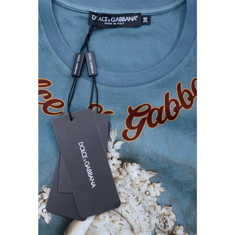 Dolce & Gabbana Dames Angels Korte Mouw T-shirt Blue Dames