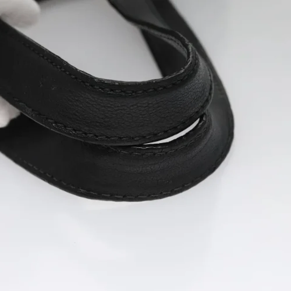 Saint Laurent Vintage Pre-owned Leather handbags Black Dames