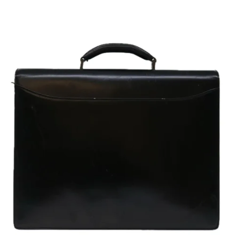 Salvatore Ferragamo Pre-owned Leather handbags Black Heren