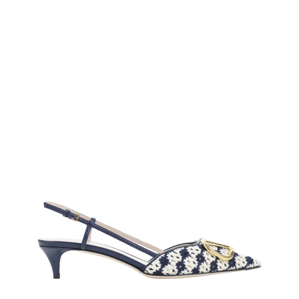 Valentino Garavani V Logo Signature Slingback - Female - Pumps - Multicolor - 7 Uk - Shoes
