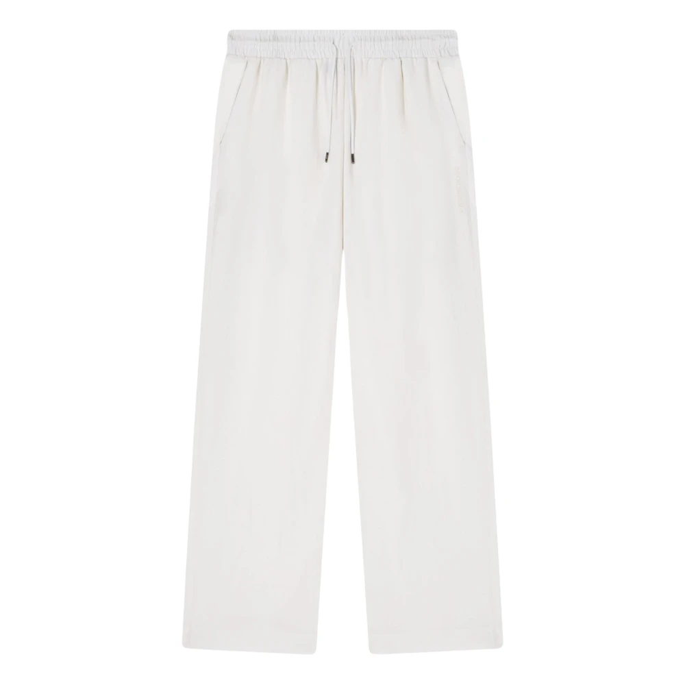 Emporio Armani Herr Vit Byxor L, Linne, Strandbyxor I Linneblandning