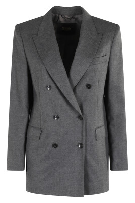 blazer-gris-a-manches-longues