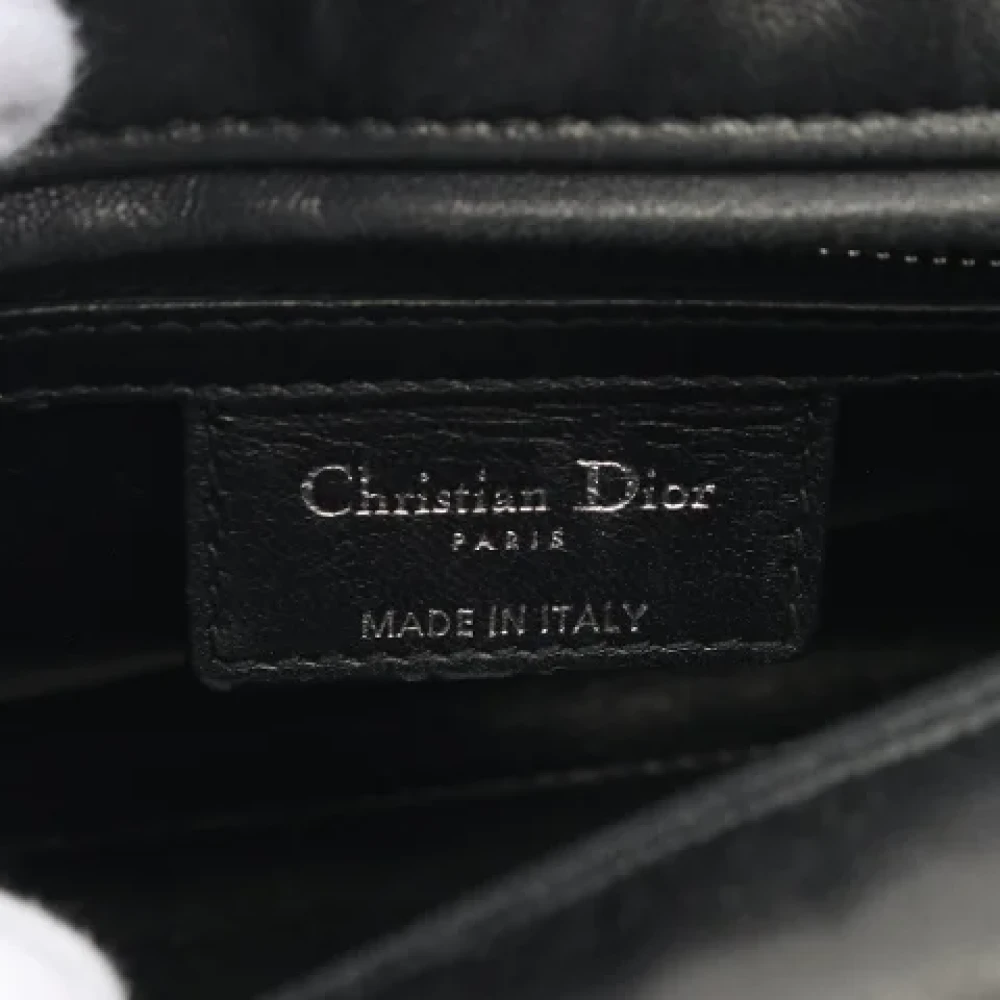 Dior Vintage Pre-owned Leather dior-bags Black Dames