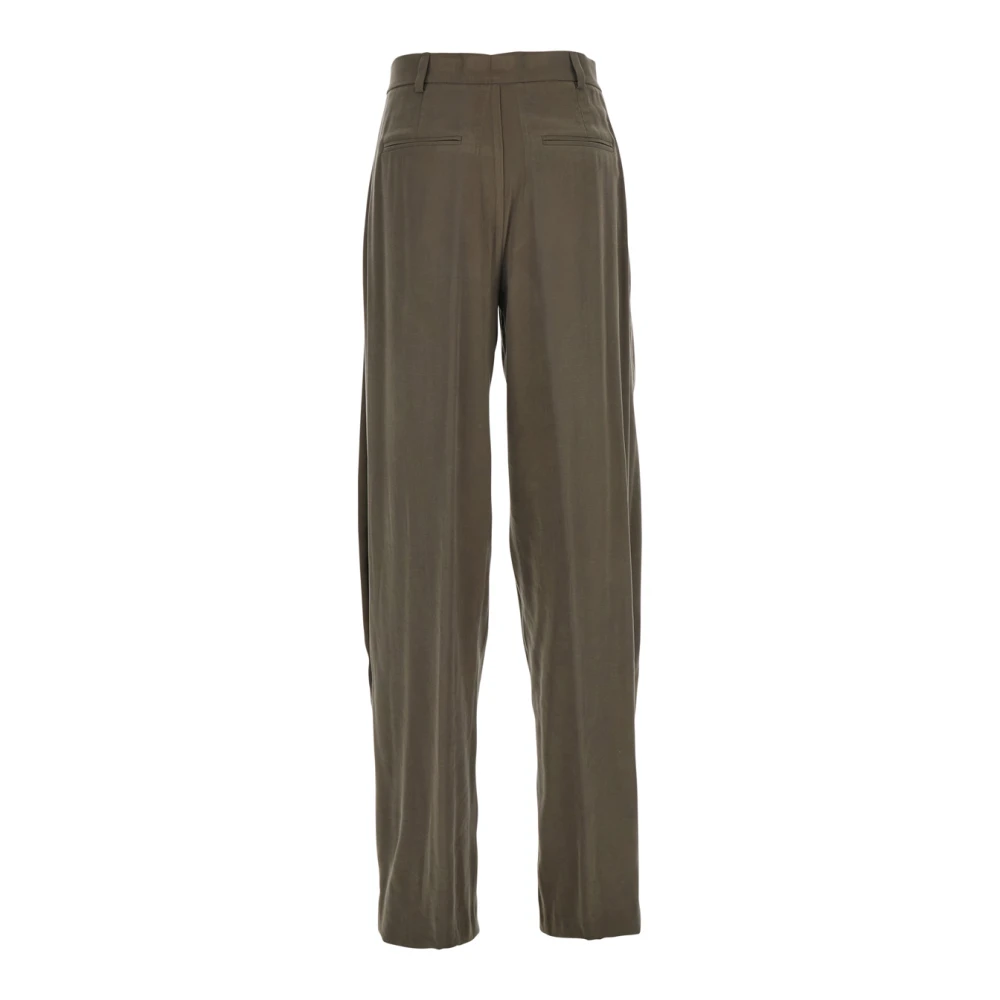 Andamane Groene Flared Maxi Broek Tracy Stijl Green Dames