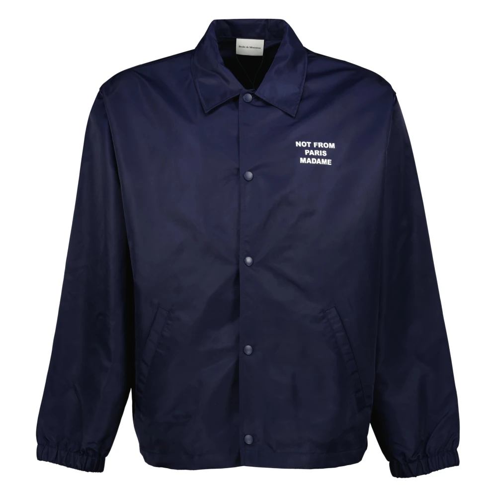 Drole De Monsieur Men's Blue La Veste Slogan