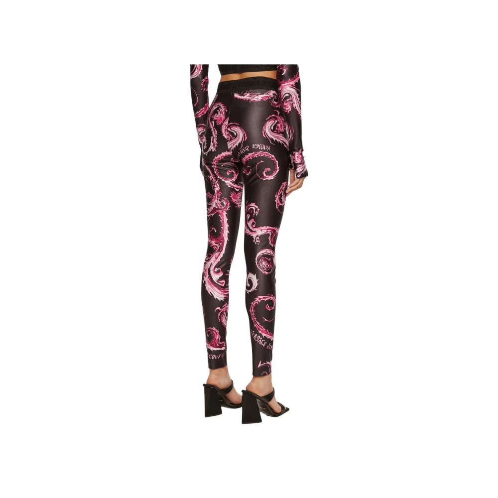 Versace Jeans Couture Chromo Print Lycra Leggings Multicolor Dames