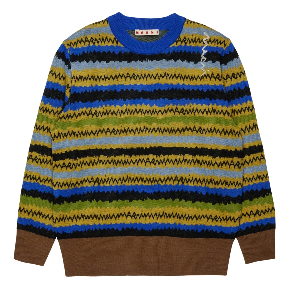 Marni Unisex Striped Wool Knit Jumper