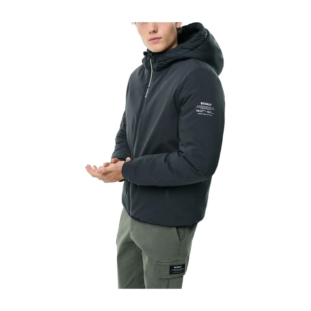 Ecoalf Zwarte Heren Pufferjas Black Heren