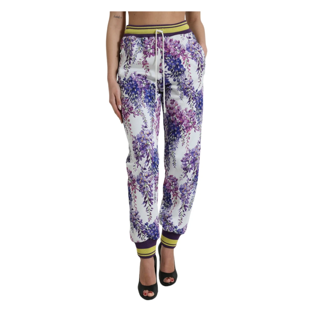 Dolce & Gabbana Bloemen Joggingbroek voor Stijlvolle Look Multicolor Dames