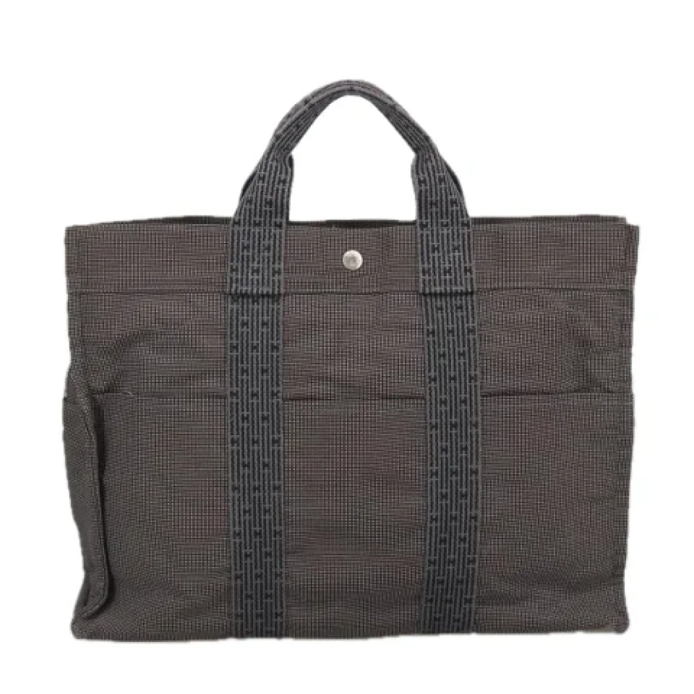 Hermès Vintage Pre-owned Canvas handbags Brown Dames