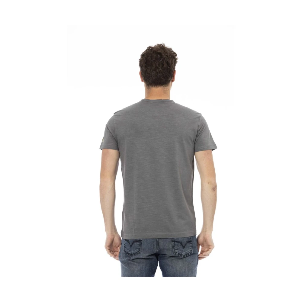 Trussardi Action T-shirt met ronde hals Gray Heren