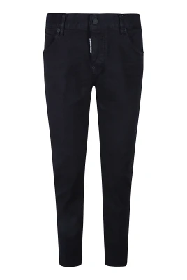 Svarta Skinny Cropped Denim Jeans