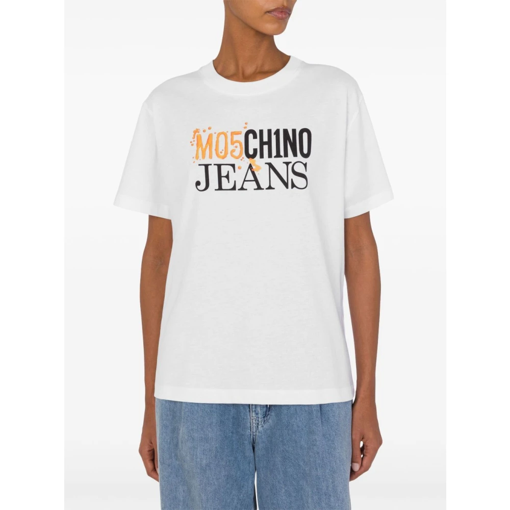 Moschino Stijlvolle T-shirts en Polos Collectie White Dames