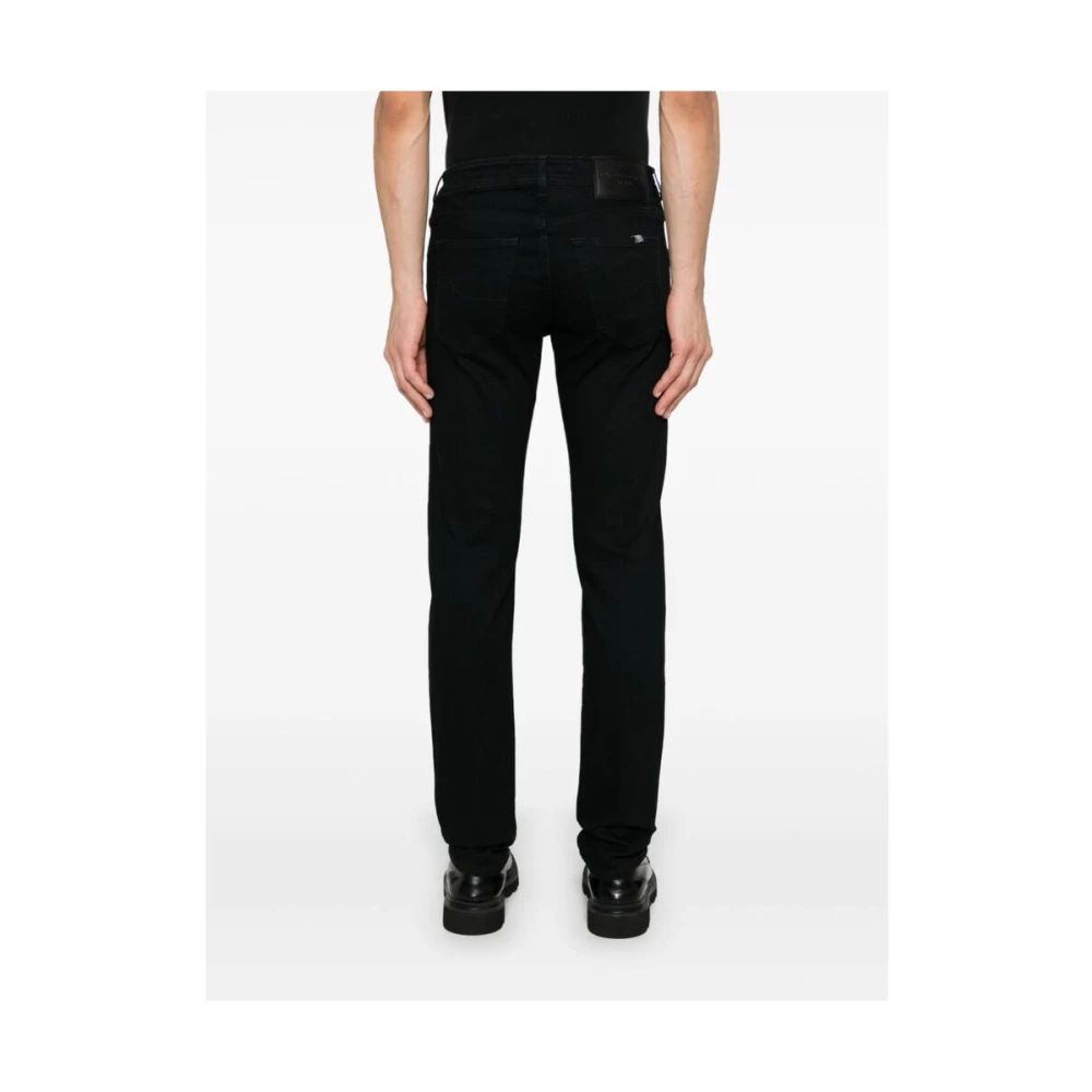 Jacob Cohën Zwarte Denim Slim Fit Jeans Black Heren