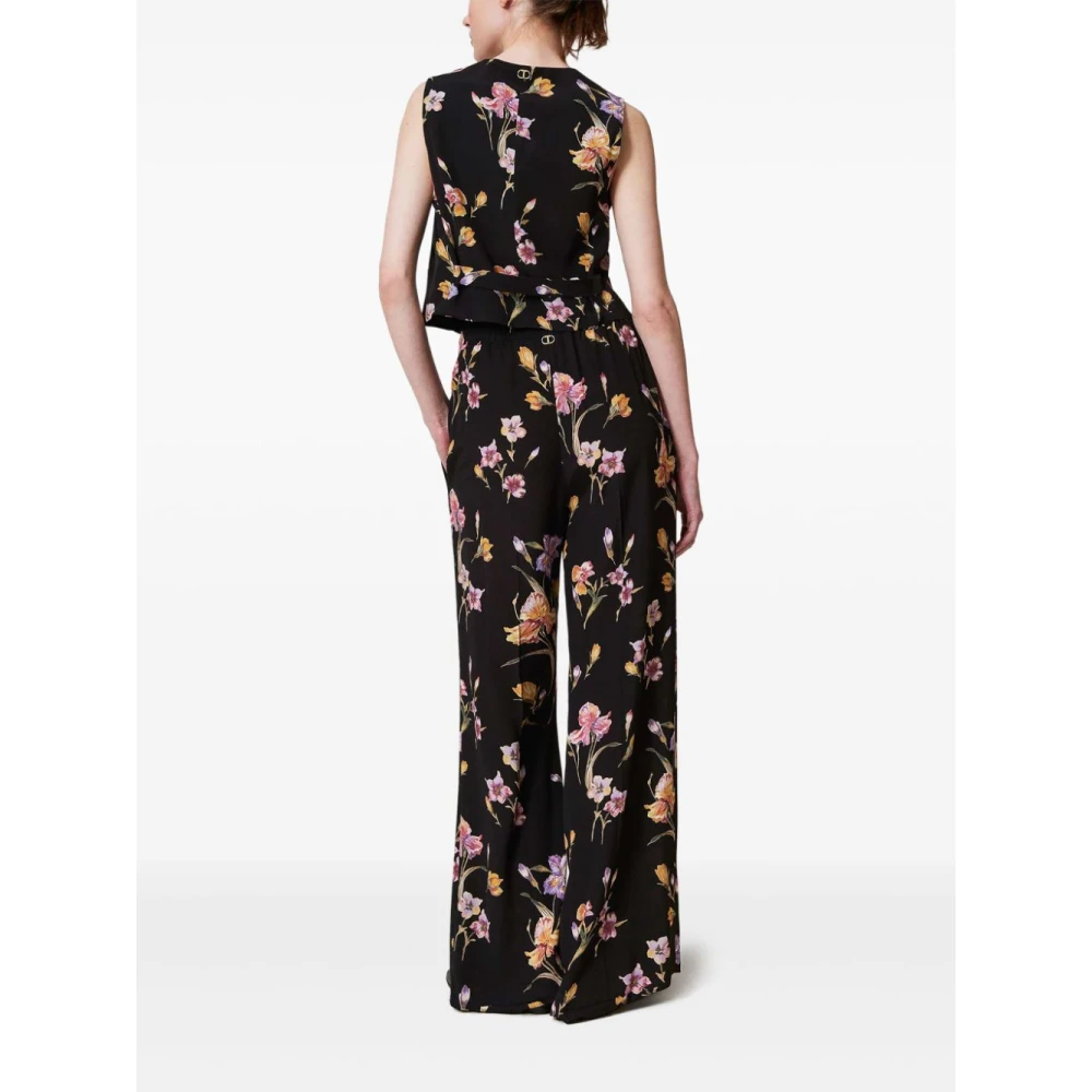 Twinset Zwarte Broek voor Vrouwen Black Dames