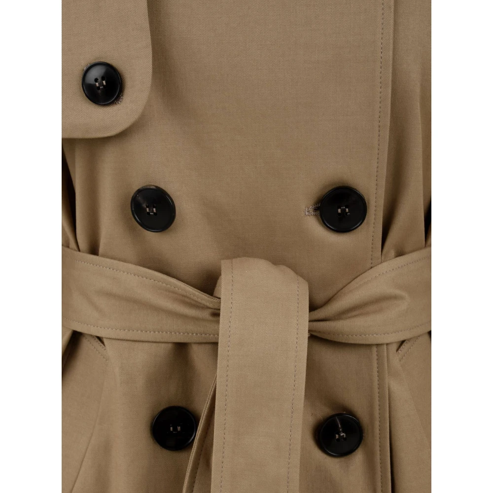 Douuod Woman Bruine Trenchcoat voor Dames Brown Dames