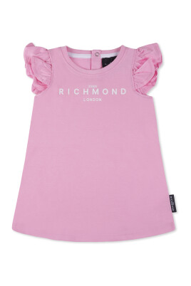 pink-casual-bomuldskjole-med-korte-aermer