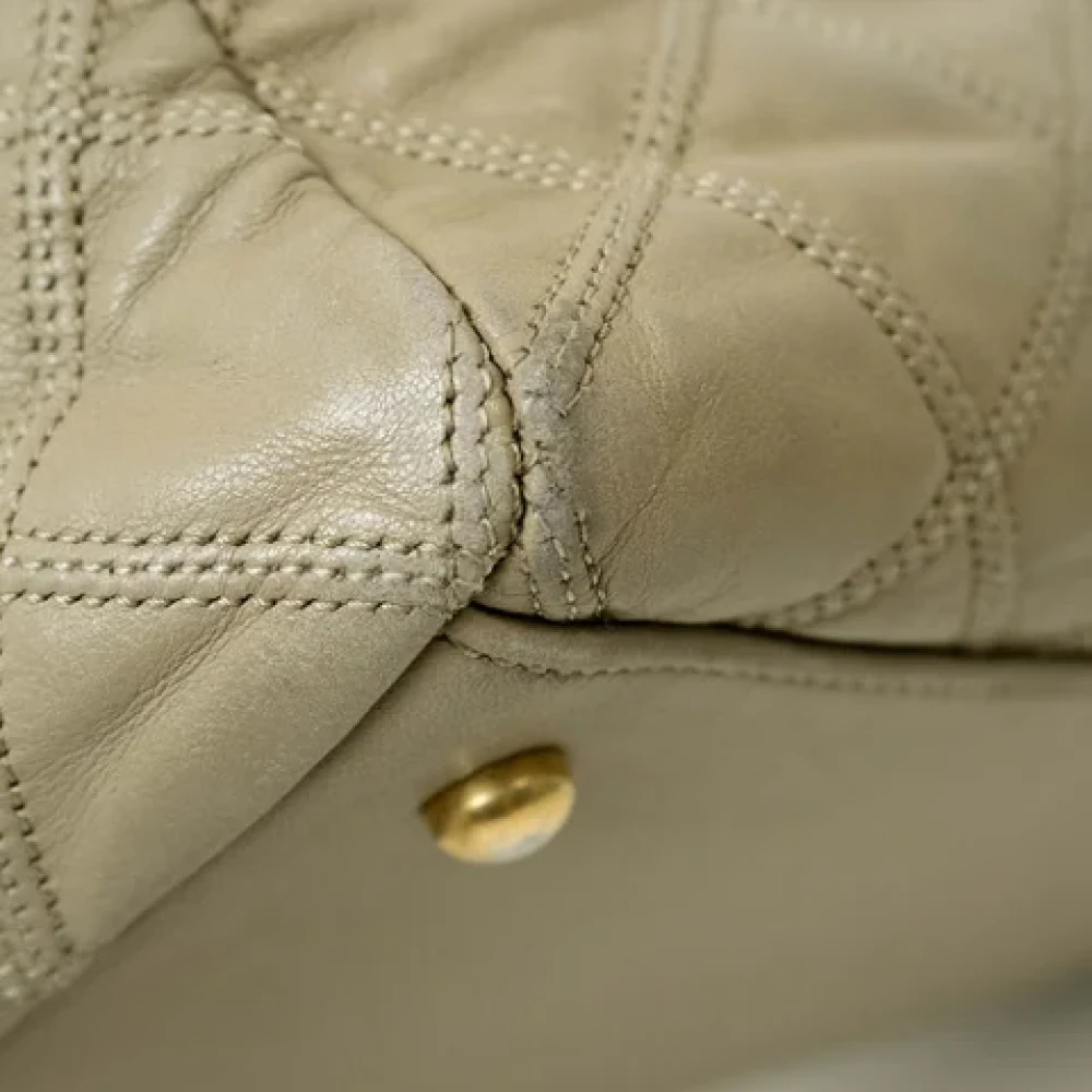 Chanel Vintage Pre-owned Leather shoulder-bags Beige Dames