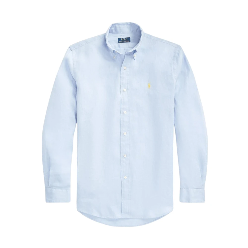Polo Ralph Lauren Men's Blue Casual Shirts, 2XL, Linen Shirt