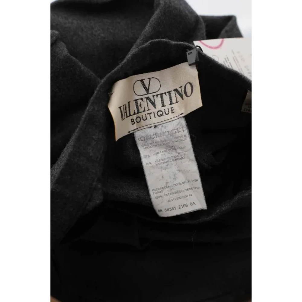 Valentino Vintage Pre-owned Wool bottoms Gray Dames