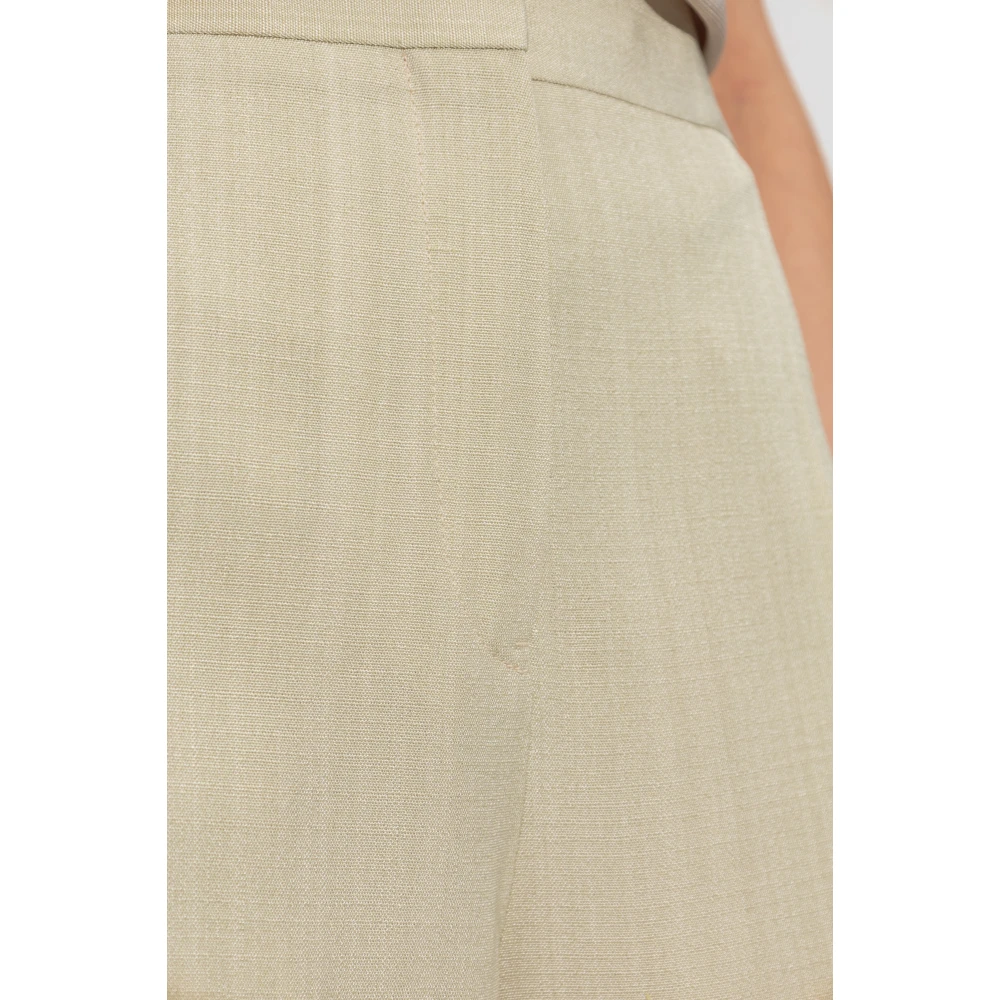 Jil Sander Geplooide broek Beige Dames