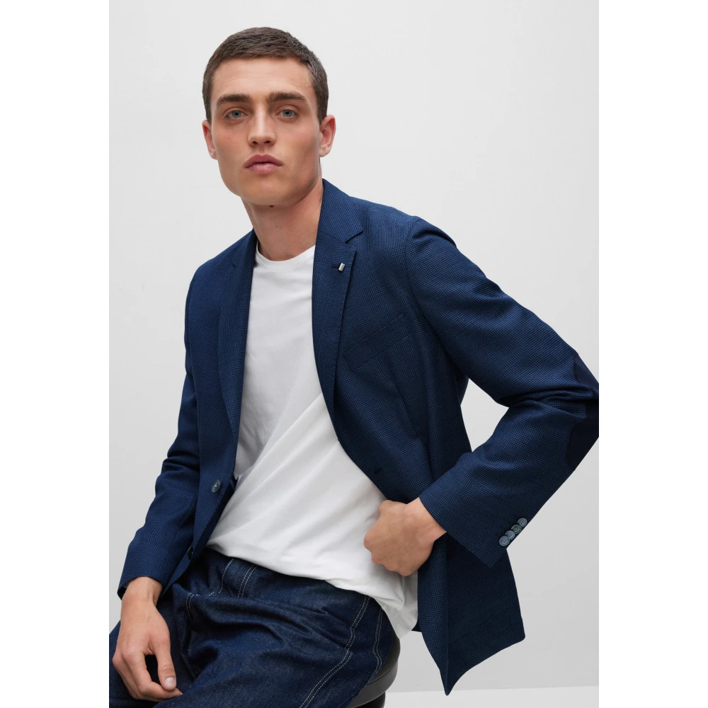 Hugo Boss Elegante Blazer voor Heren Blue Heren