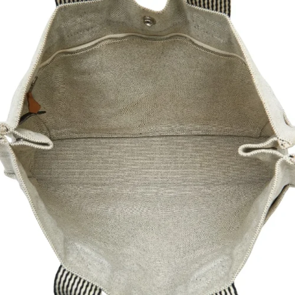Hermès Vintage Pre-owned Canvas handbags Gray Dames