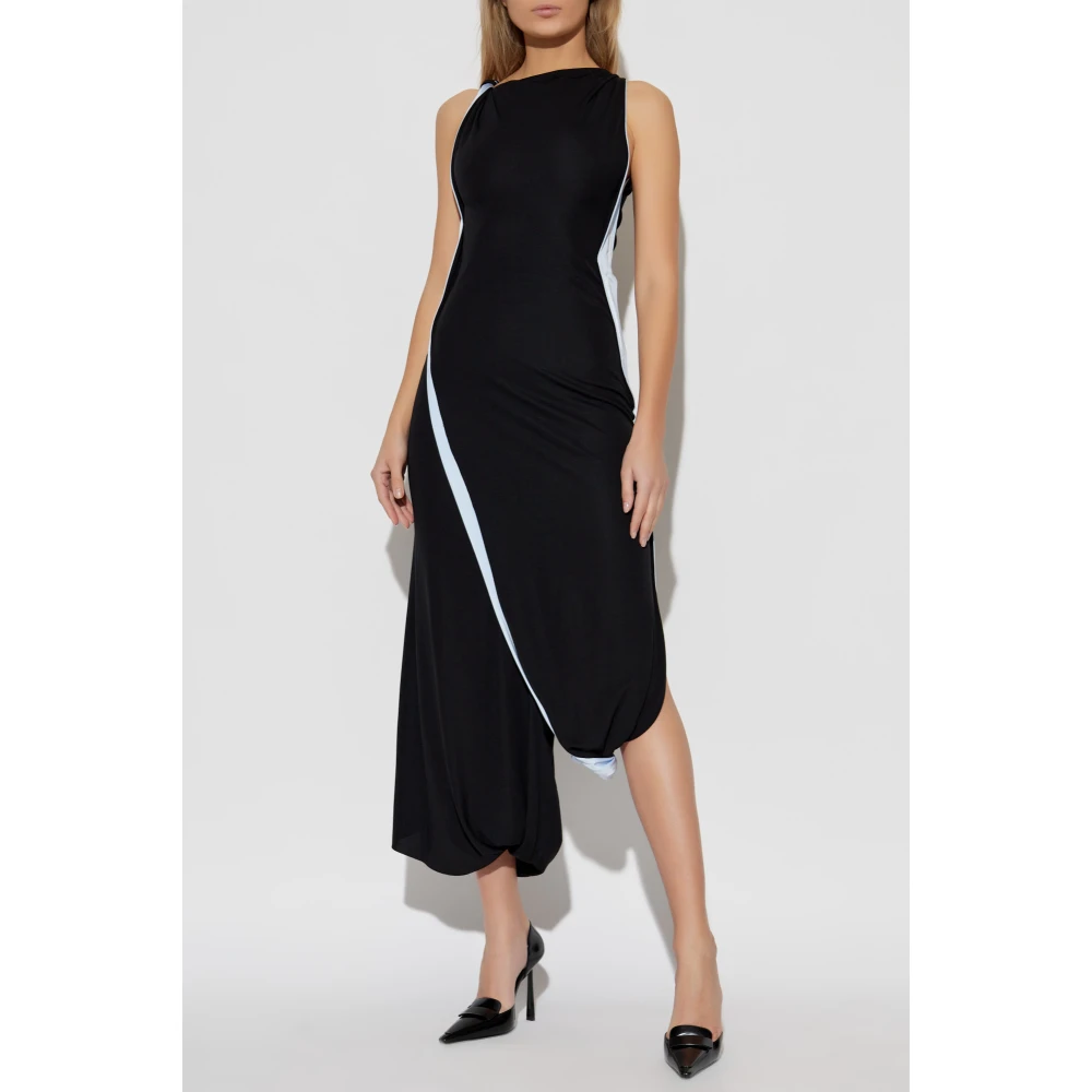 Victoria Beckham Jurk met gedraaide band Black Dames