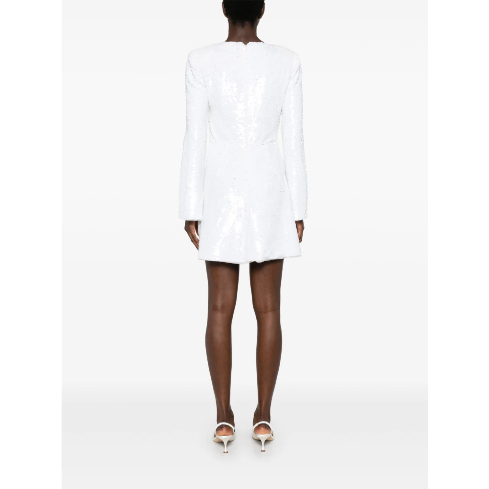 Self Portrait Witte Mini Jurk met Cut Out Detail White Dames