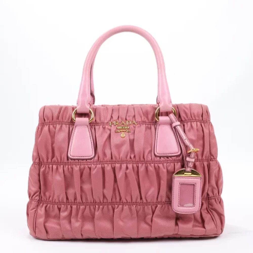 Prada Vintage Pre-owned Leather handbags Pink Dames