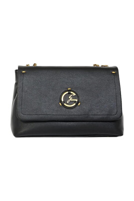 black-shoulder-bag-with-gold-logo