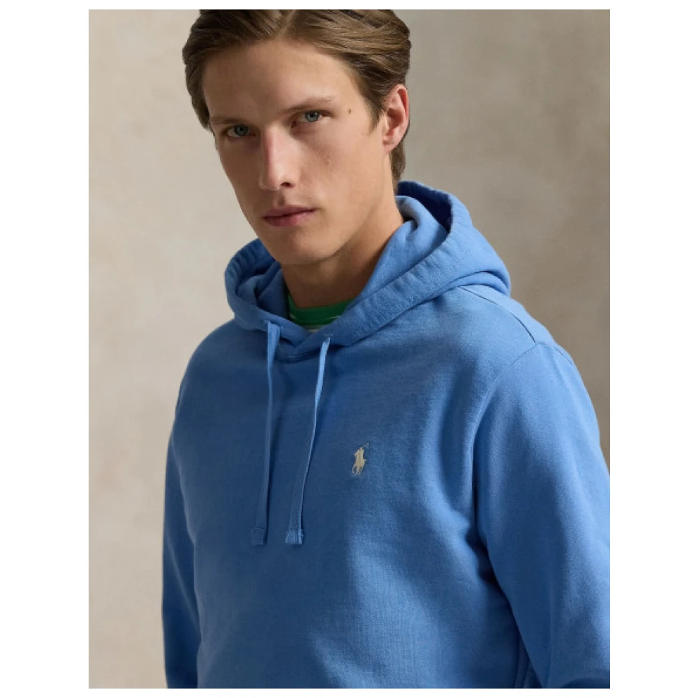 Polo Ralph Lauren Katoenen hoodie met sportieve stijl Blue Heren