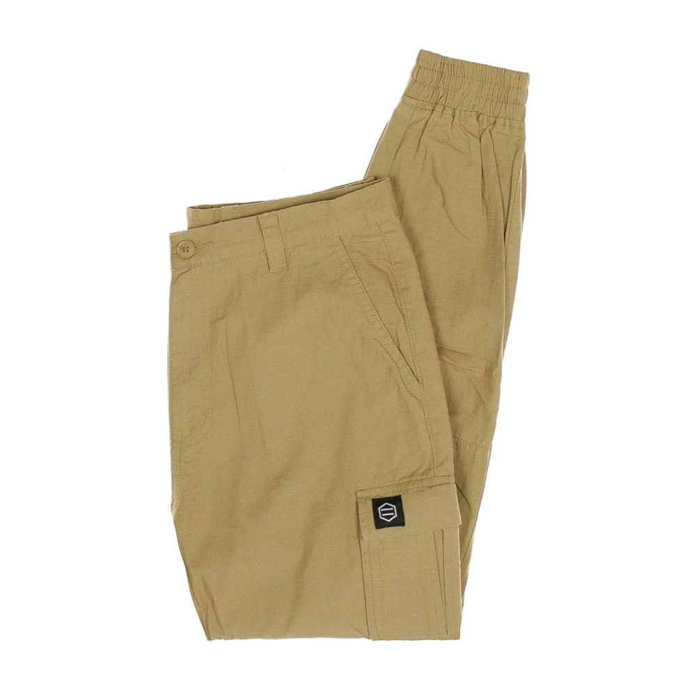 Dolly Noire Ripstop Cargo Broek Regular Fit Beige Heren