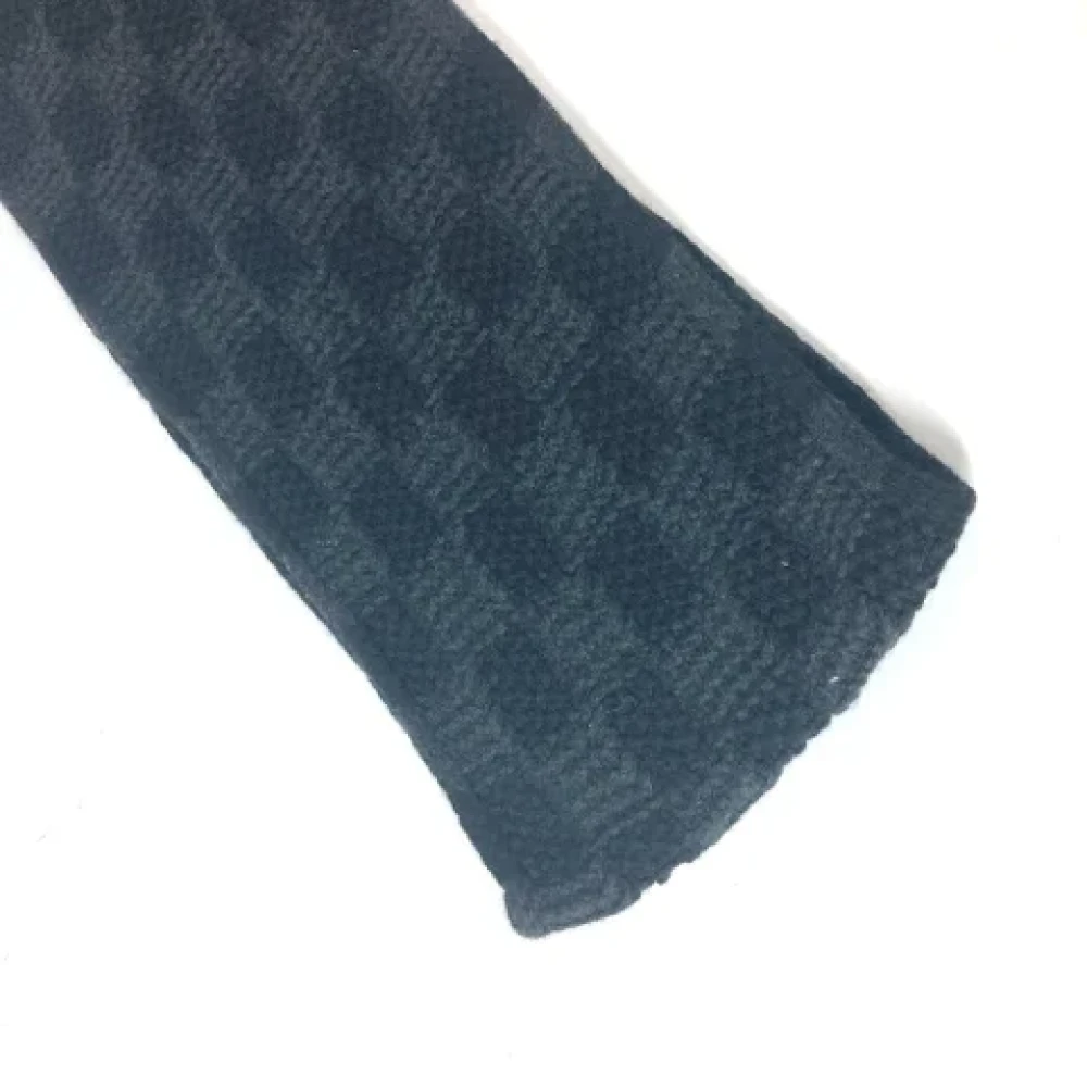 Louis Vuitton Vintage Pre-owned Cashmere scarves Black Dames