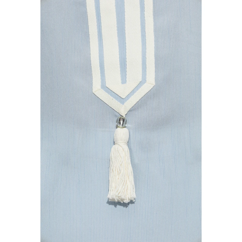 TORY BURCH Tuniek met franjes Blue Dames