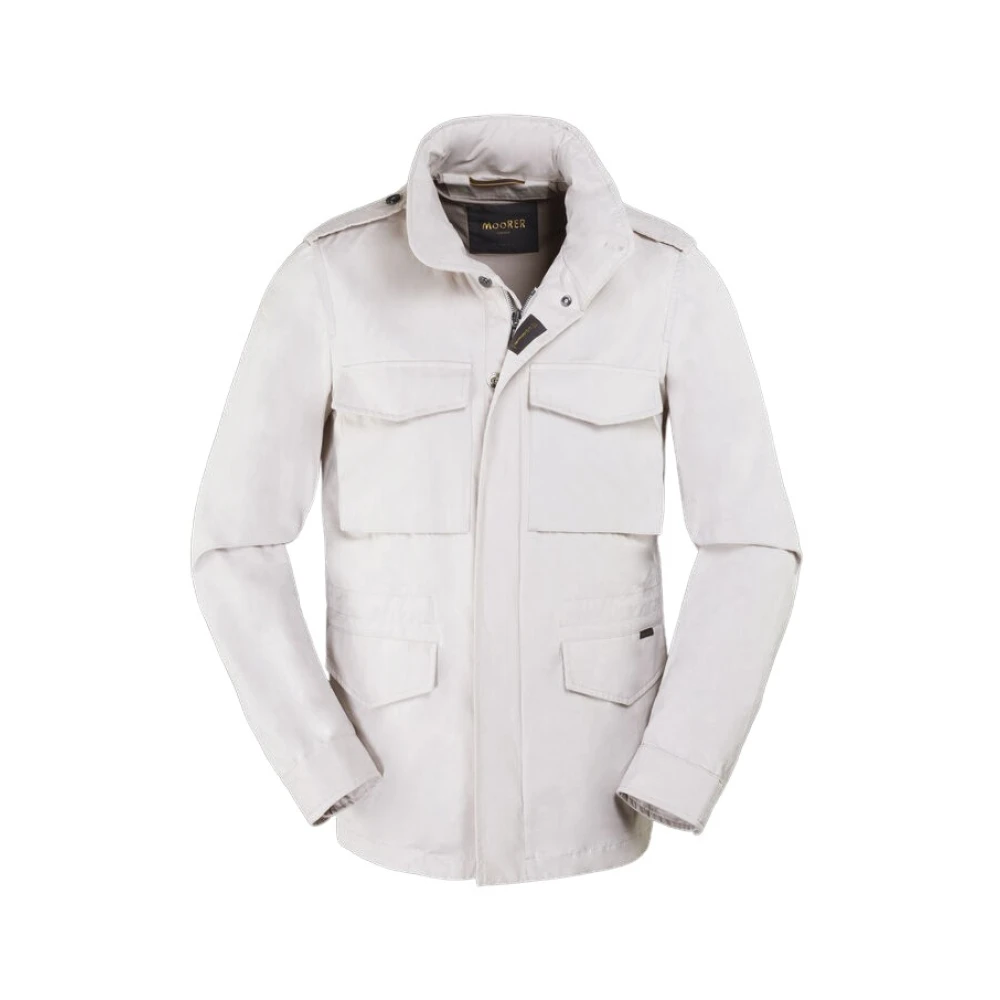 Moorer Men's White Winter Jackets, M, Denver Jacket