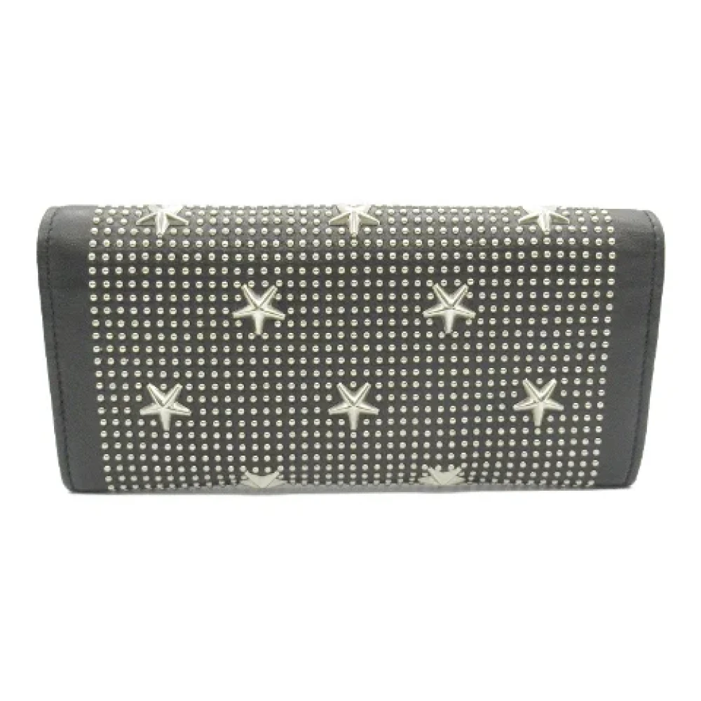 Jimmy Choo Pre-owned Leather wallets Black Dames