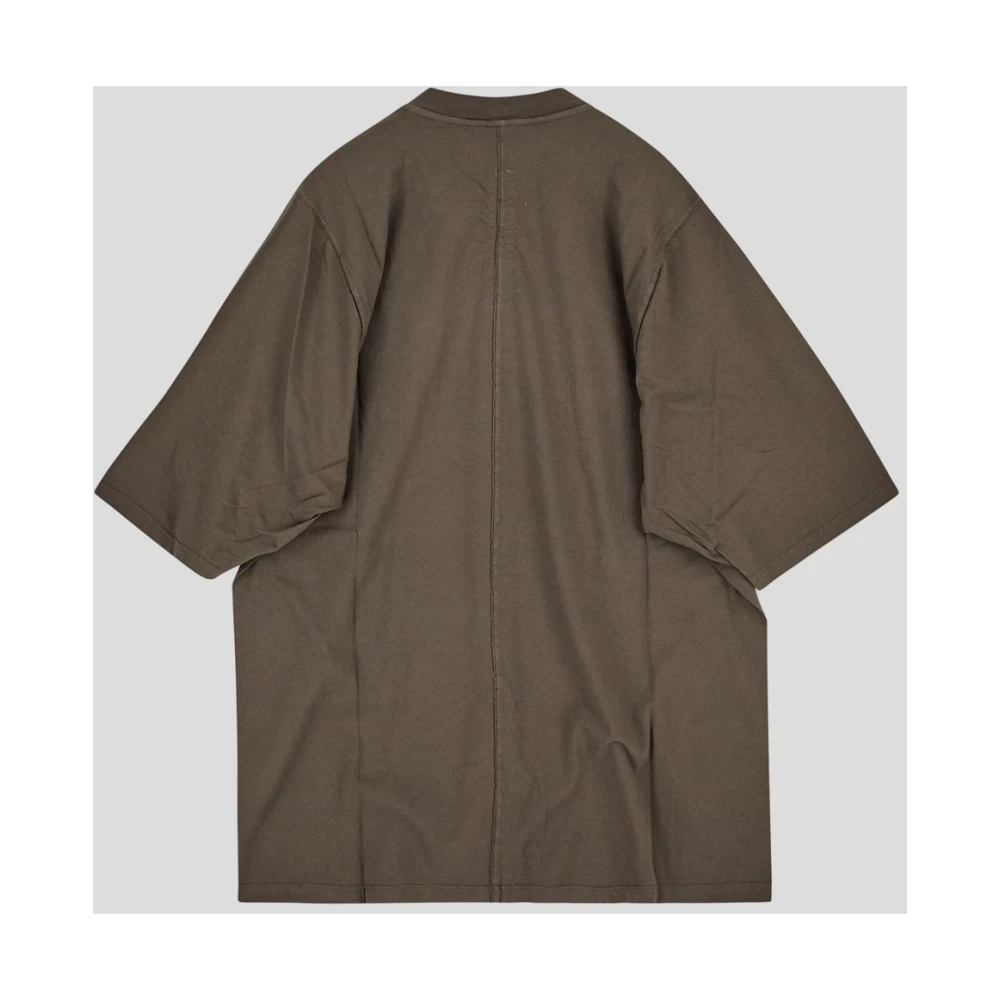 Rick Owens Jumbo Katoenen T-shirt Brown Heren