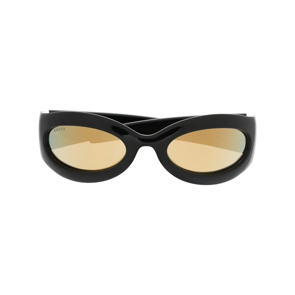 Gucci Futuristische zonnebril met spiegelglazen Black Dames