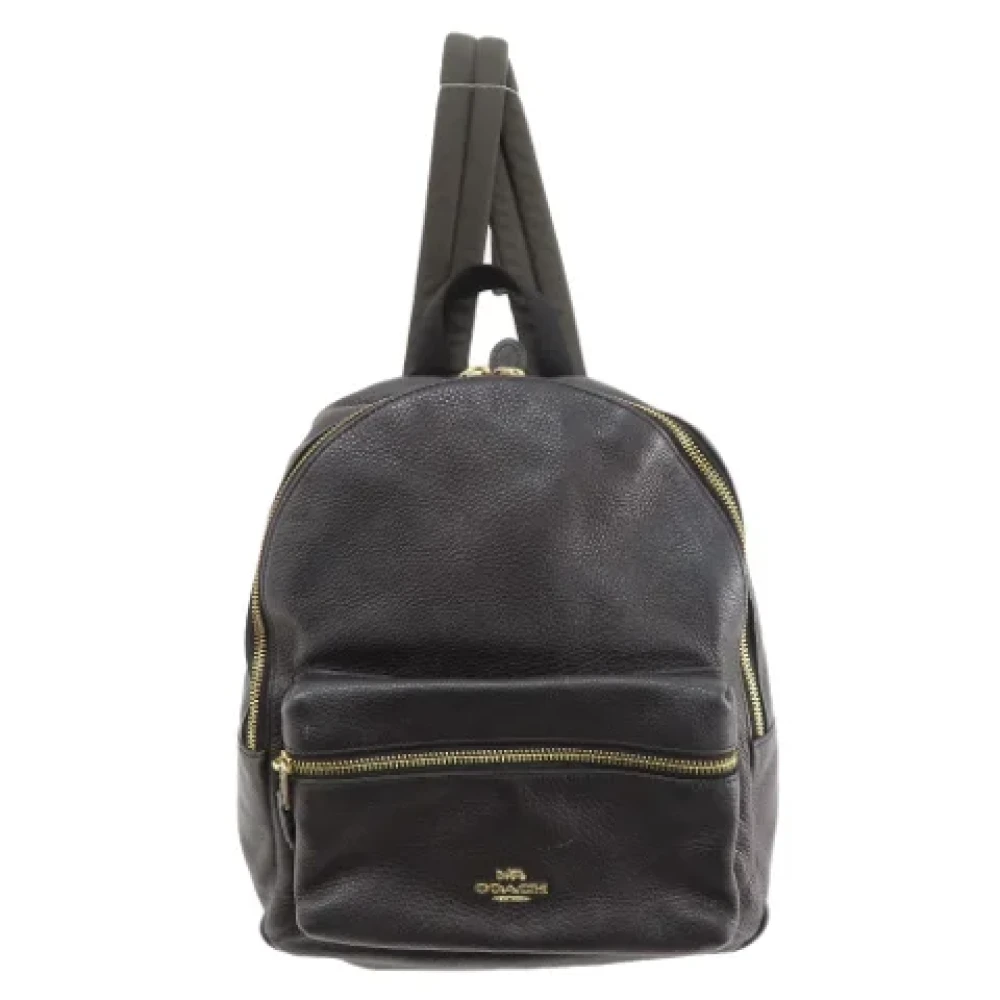 Coach Pre-owned Fabric backpacks Black Dames
