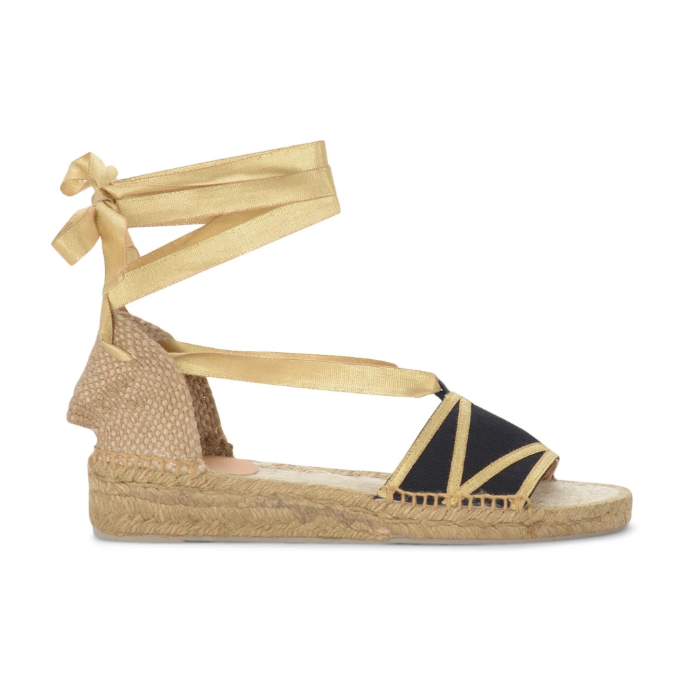 Castañer Women's Black/Golden Siena Espadrilles With Details