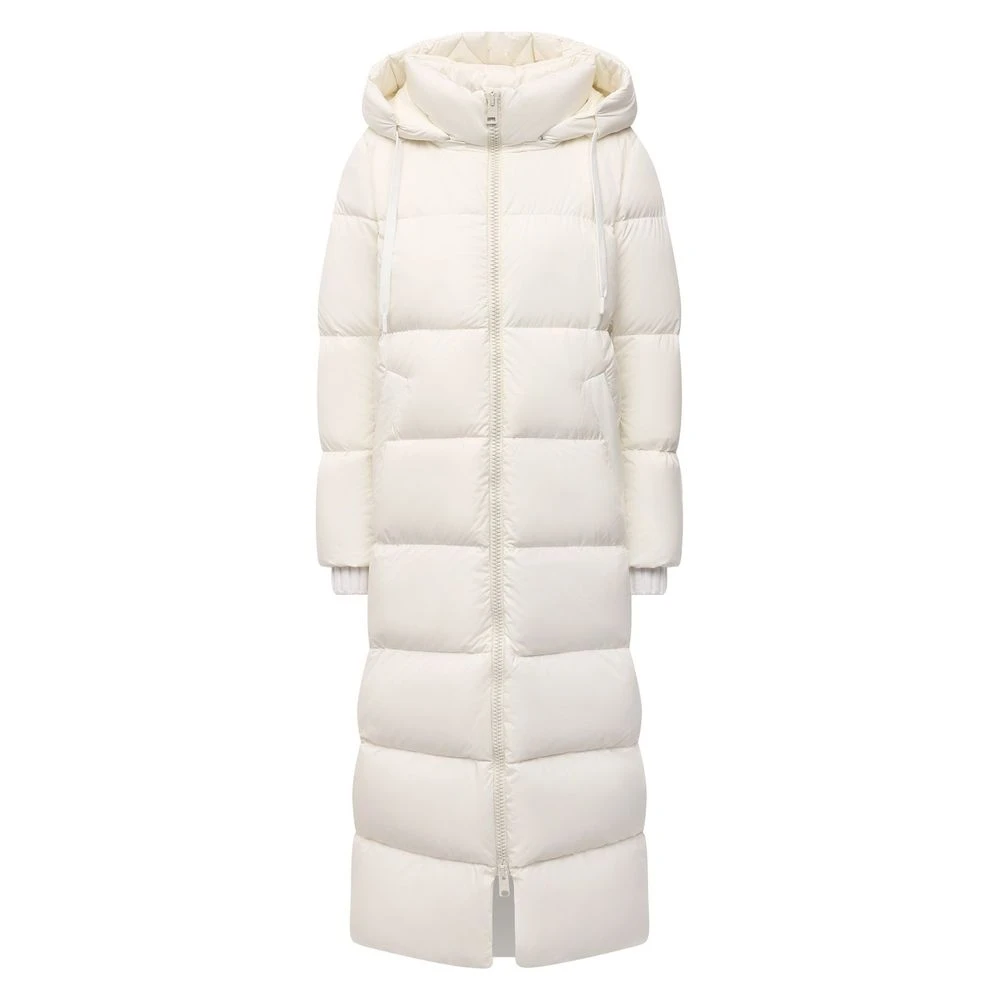 Herno Nylon jas met capuchon en rits White Dames