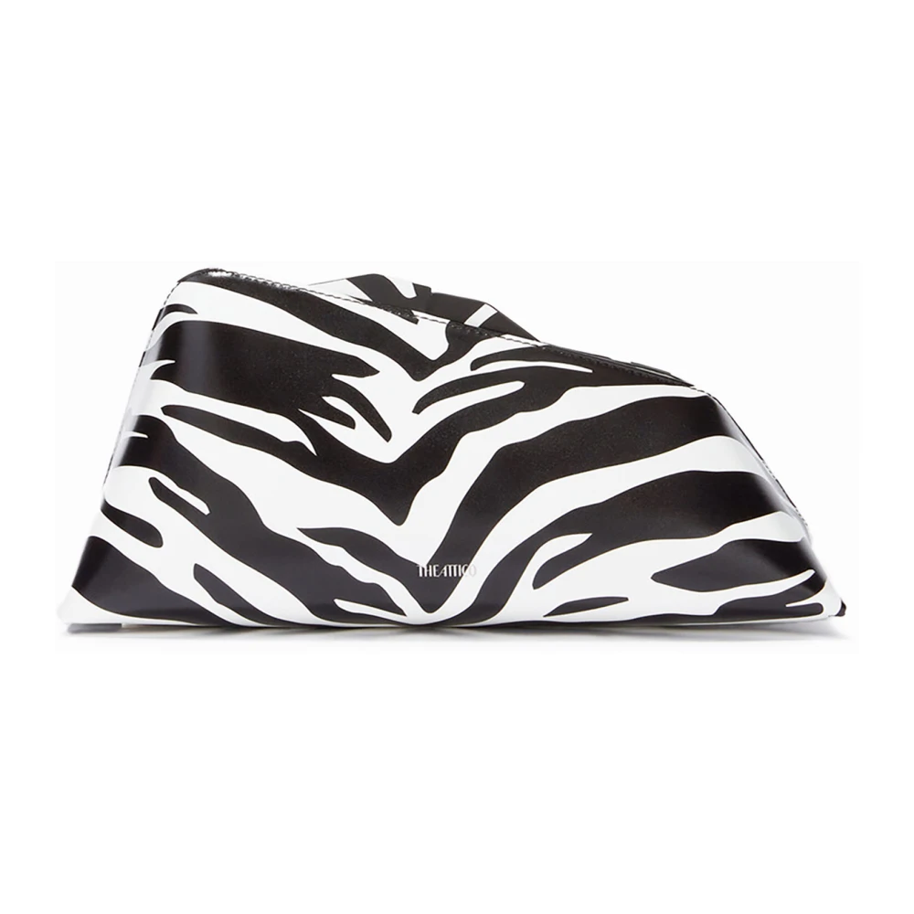 The Attico Zebra Print Handtas Black Dames