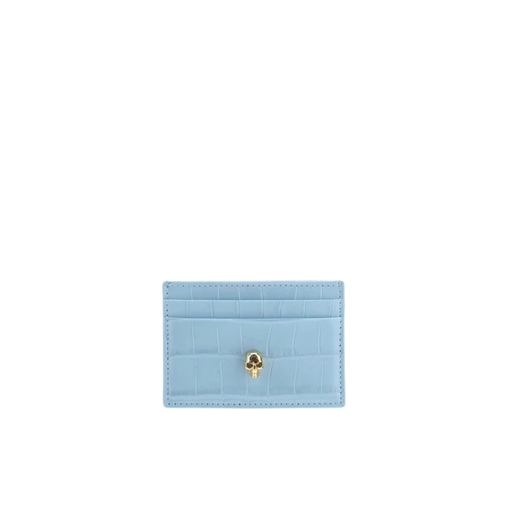 Alexander mcqueen Stijlvolle Kaarthouder Blue Dames