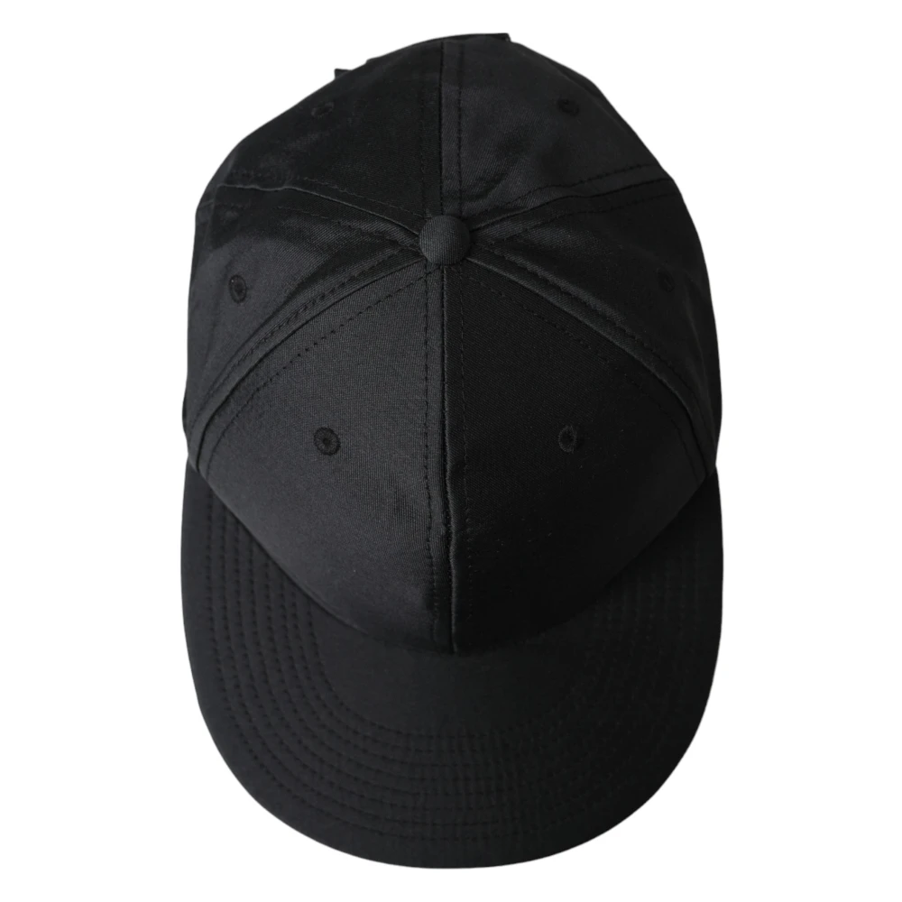 Dolce & Gabbana Zwarte Logo Baseball Cap Gemaakt in Italië Black Heren