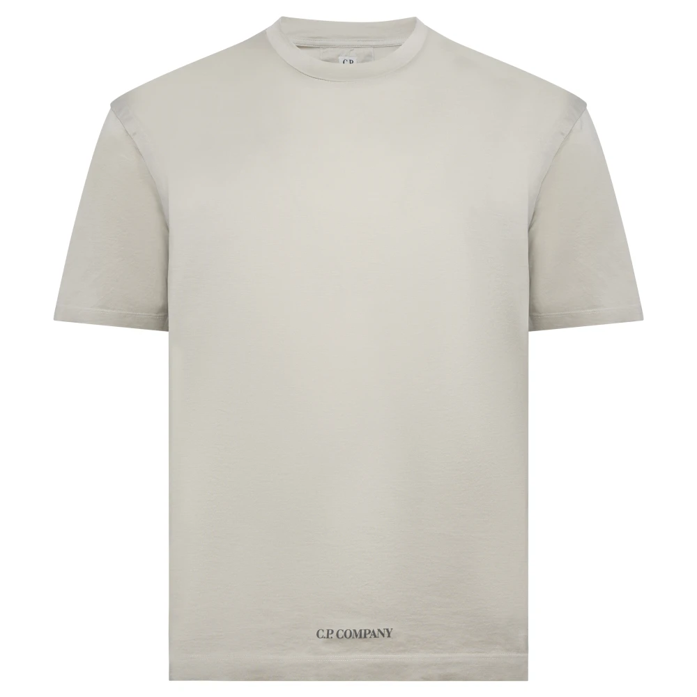 C.p. Company Men's Gray T-Shirts, M, Logo T-Shirt